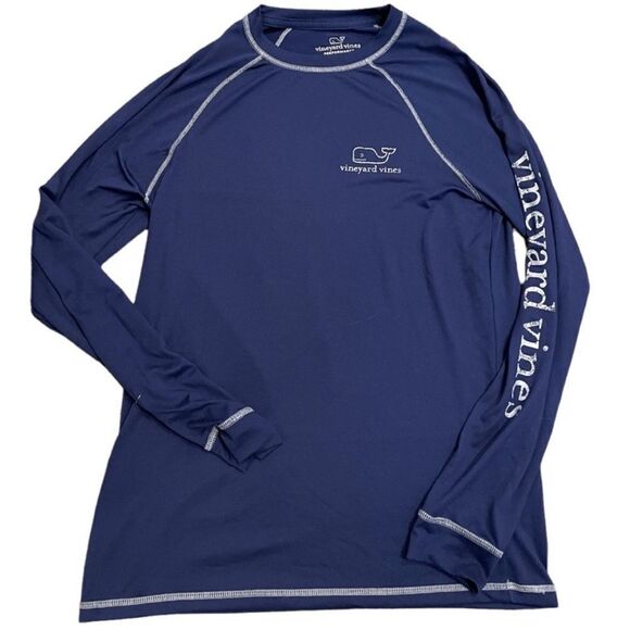 𝅺Vineyard Vines Performance Top Navy Blue
Gray Contrast Stitching Size XS - Picture 1 of 5